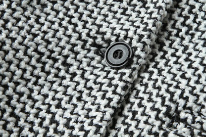 European Houndstooth Wool Coat WEM Support (www.WEM.support)