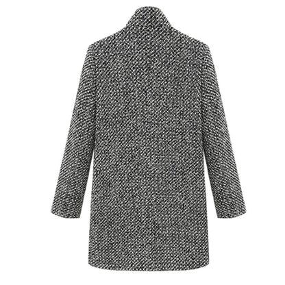 European Houndstooth Wool Coat WEM Support (www.WEM.support)