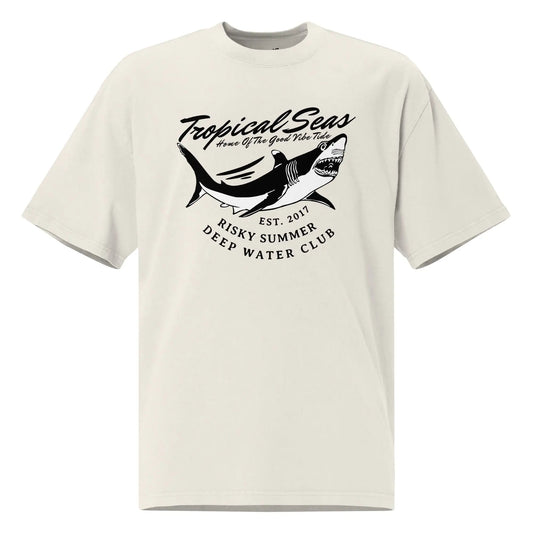 Oversized Sharky Deep Water Club faded t-shirt WEM Support (www.WEM.support)