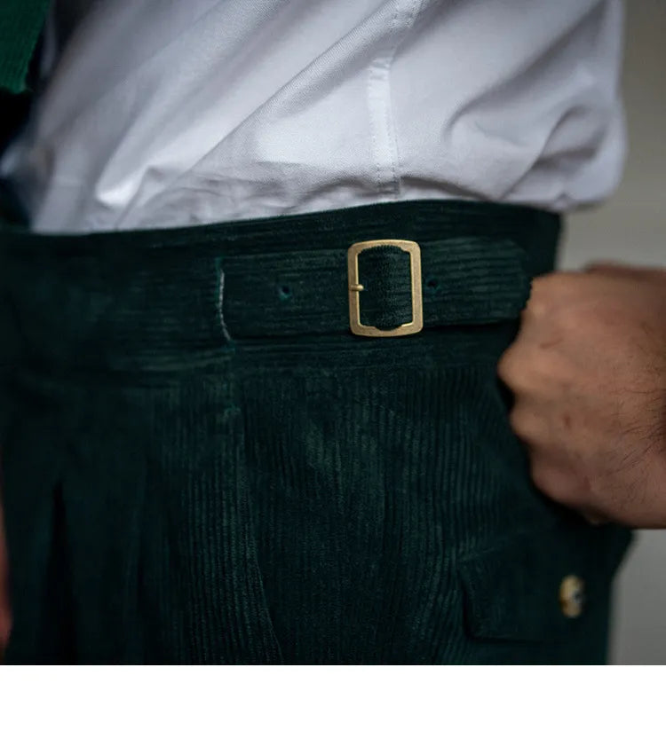 Corduroy Straight High Waist Casual Pants Men WEM Support (www.WEM.support)
