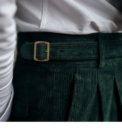 Corduroy Straight High Waist Casual Pants Men WEM Support (www.WEM.support)