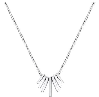 Minimalist S925 Sterling Silver Multi-Bar Pendant Necklace WEM Support (www.WEM.support)