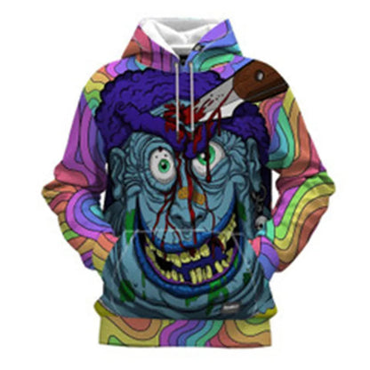 New Loose Large Size Cross-Border Wholesale Digital Printing Hooded Jacket WEM Support (www.WEM.support)
