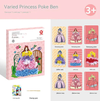 DIY Hand-painted Girl Stickers WEM Support (www.WEM.support)