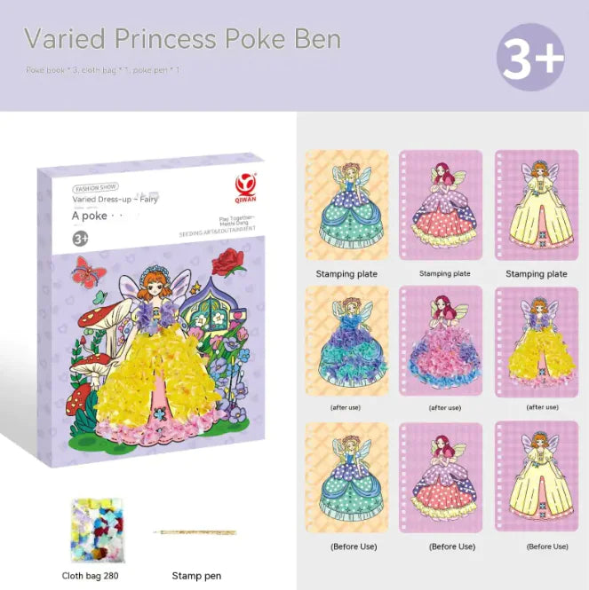 DIY Hand-painted Girl Stickers WEM Support (www.WEM.support)