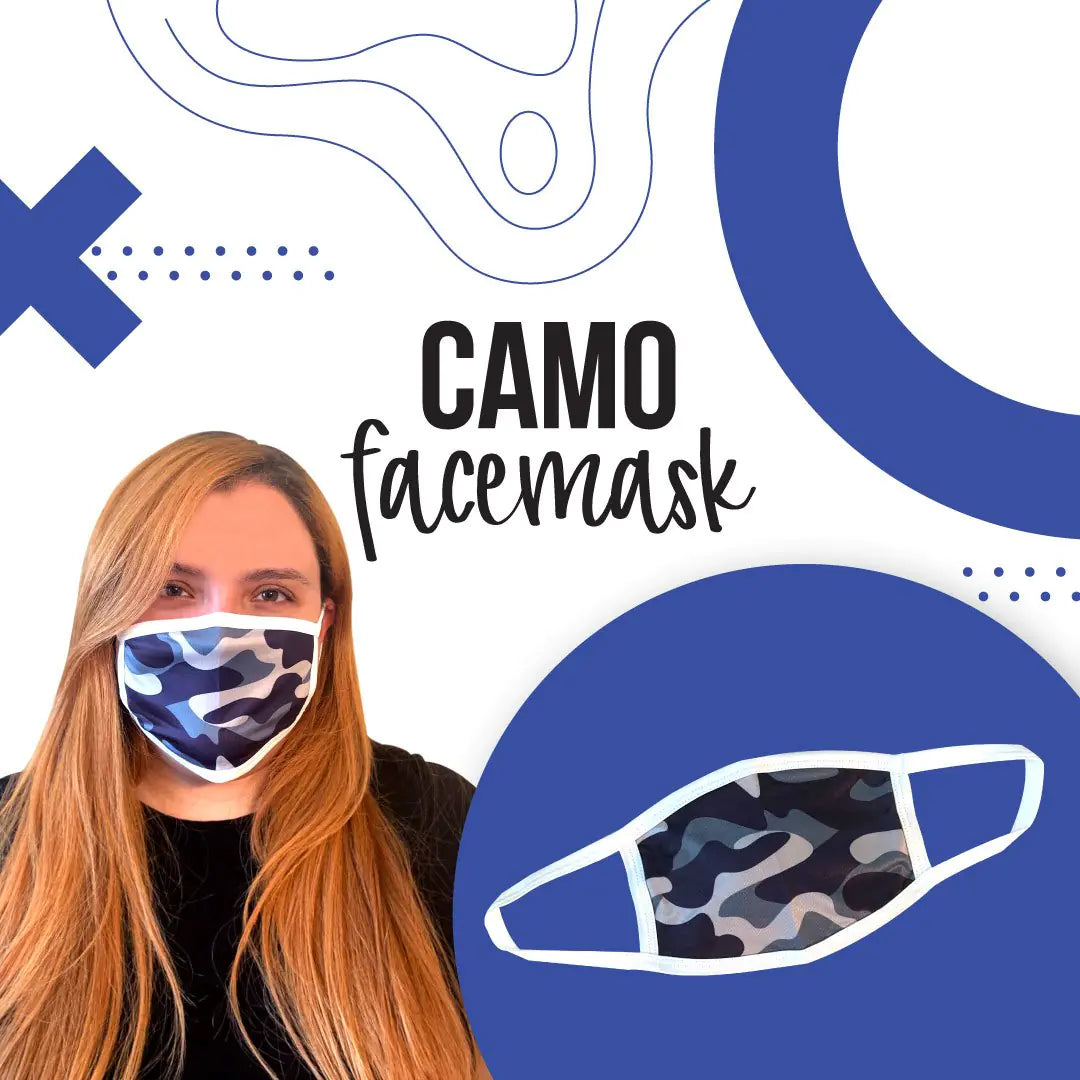 Camo Face Masks -Individual or Set of 4 WEM Support (www.WEM.support)