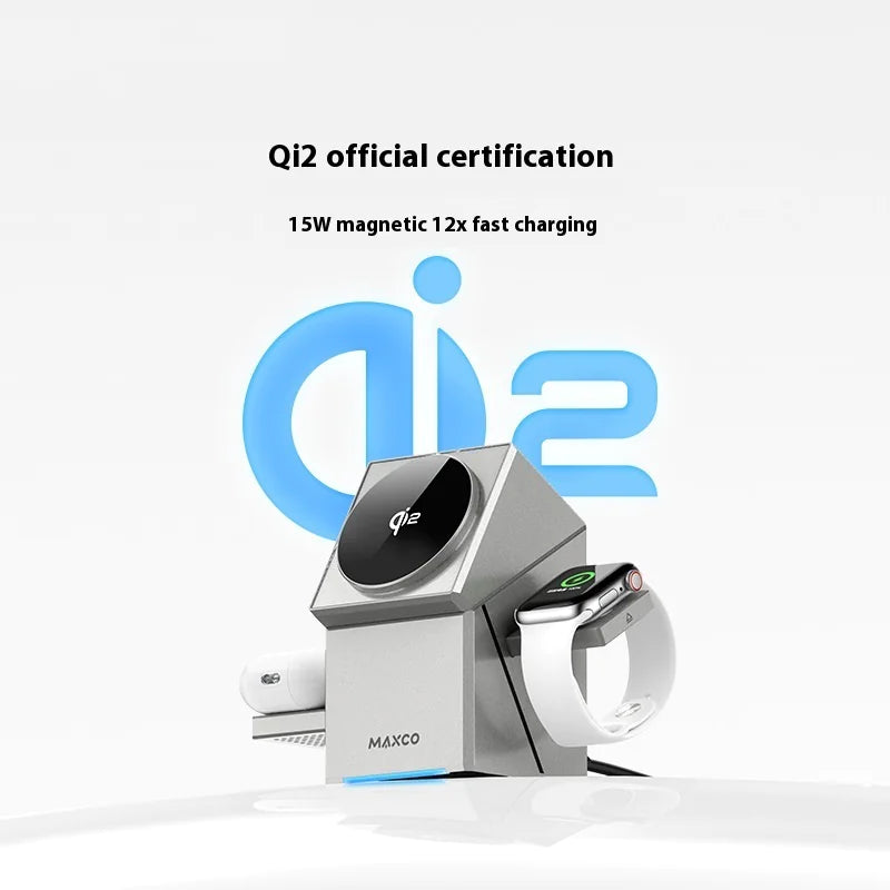 Qi2 Protocol Magnetic Touch Rotating Wireless Charger WEM Support (www.WEM.support)