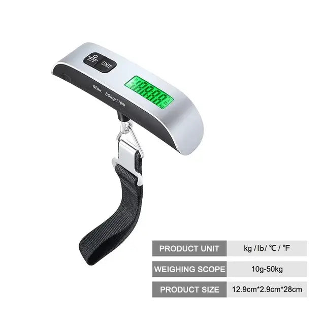 Portable T-Shaped Digital Luggage Scale WEM Support (www.WEM.support)