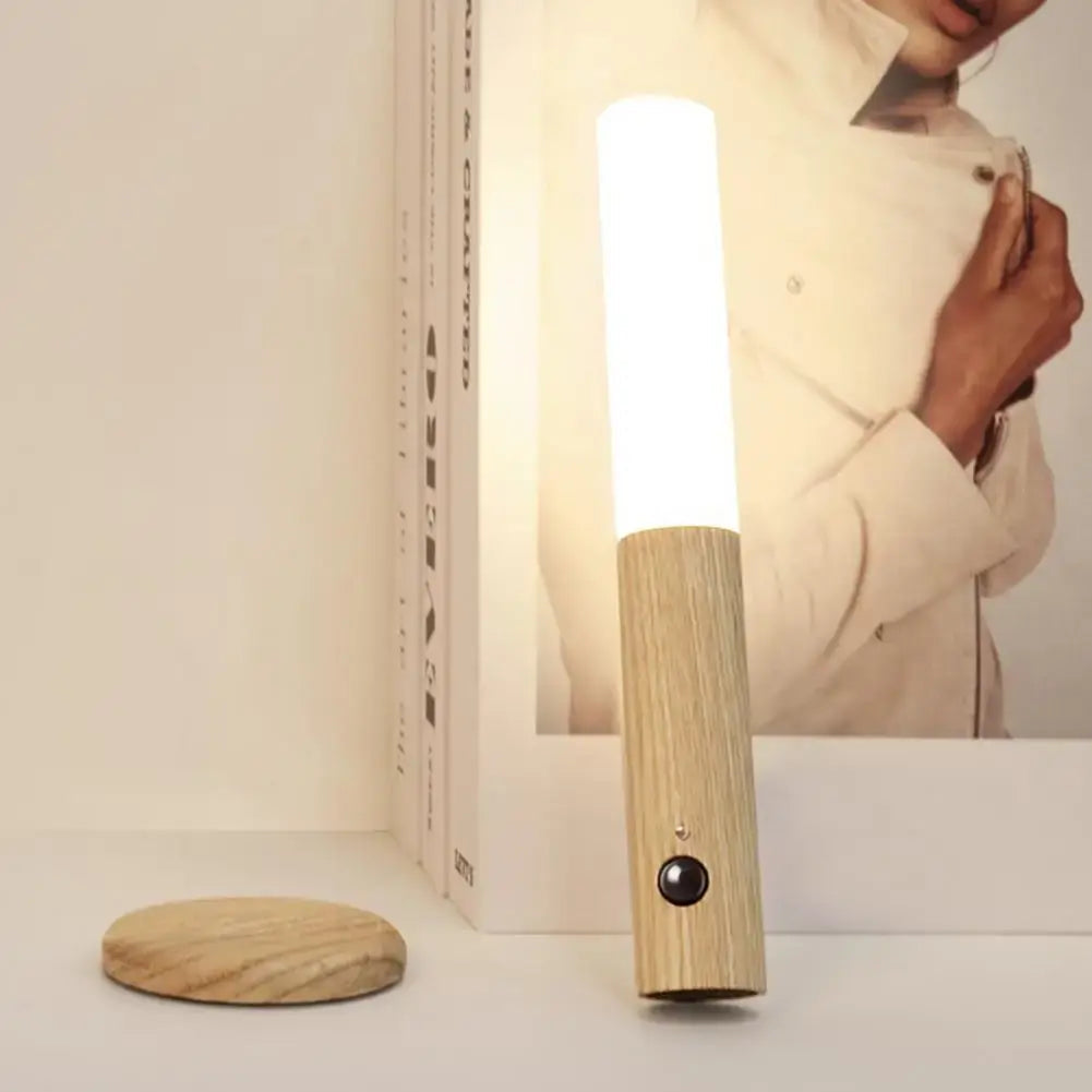 Rechargeable Wooden LED Night Light for Home WEM Support (www.WEM.support)