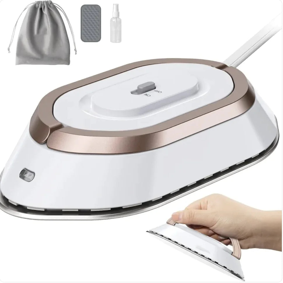 Newbealer Dual Voltage Travel Iron - Lightweight, 120V/220V WEM Support (www.WEM.support)