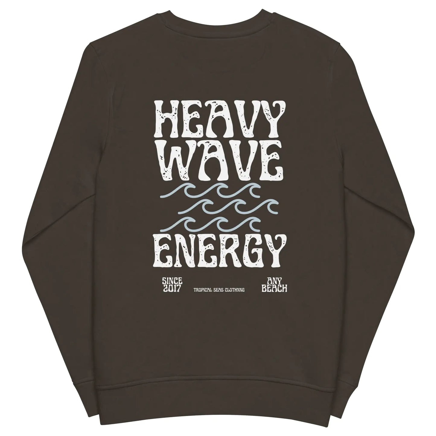 Men's Heavy Wave Energy Organic Sweatshirt WEM Support (www.WEM.support)