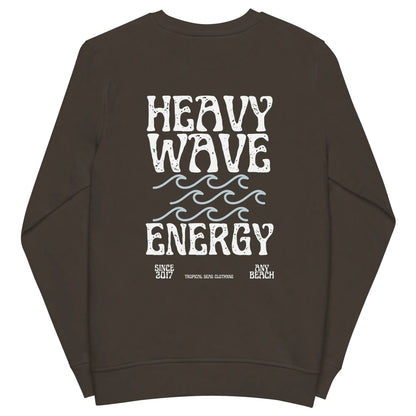 Men's Heavy Wave Energy Organic Sweatshirt WEM Support (www.WEM.support)