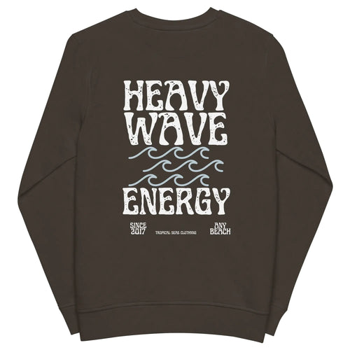 Men's Heavy Wave Energy Organic Sweatshirt WEM Support (www.WEM.support)