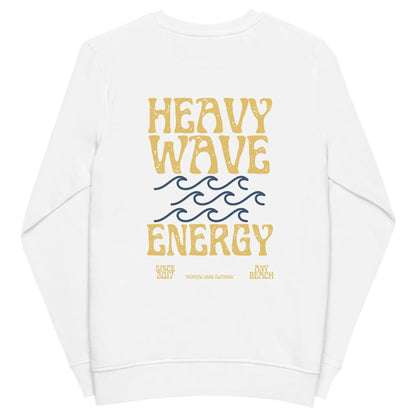 Men's Heavy Wave Energy Organic Sweatshirt WEM Support (www.WEM.support)