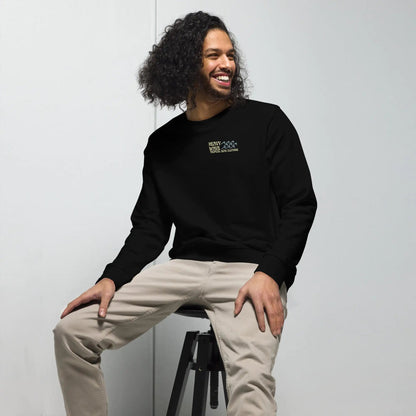 Men's Heavy Wave Energy Organic Sweatshirt WEM Support (www.WEM.support)