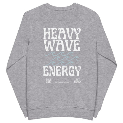 Men's Heavy Wave Energy Organic Sweatshirt WEM Support (www.WEM.support)