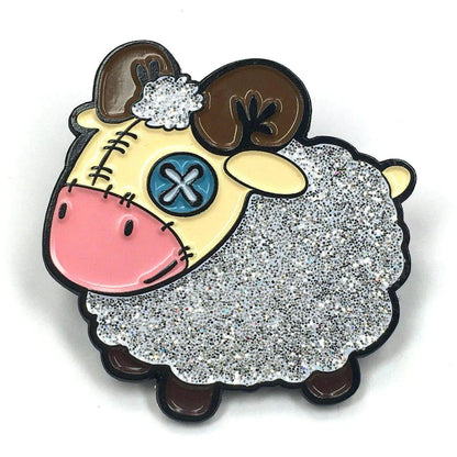 Plush Sheep Pin WEM Support (www.WEM.support)