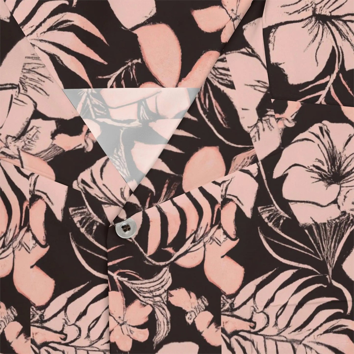 Men's Pink Floral Hawaiian Shirt WEM Support (www.WEM.support)