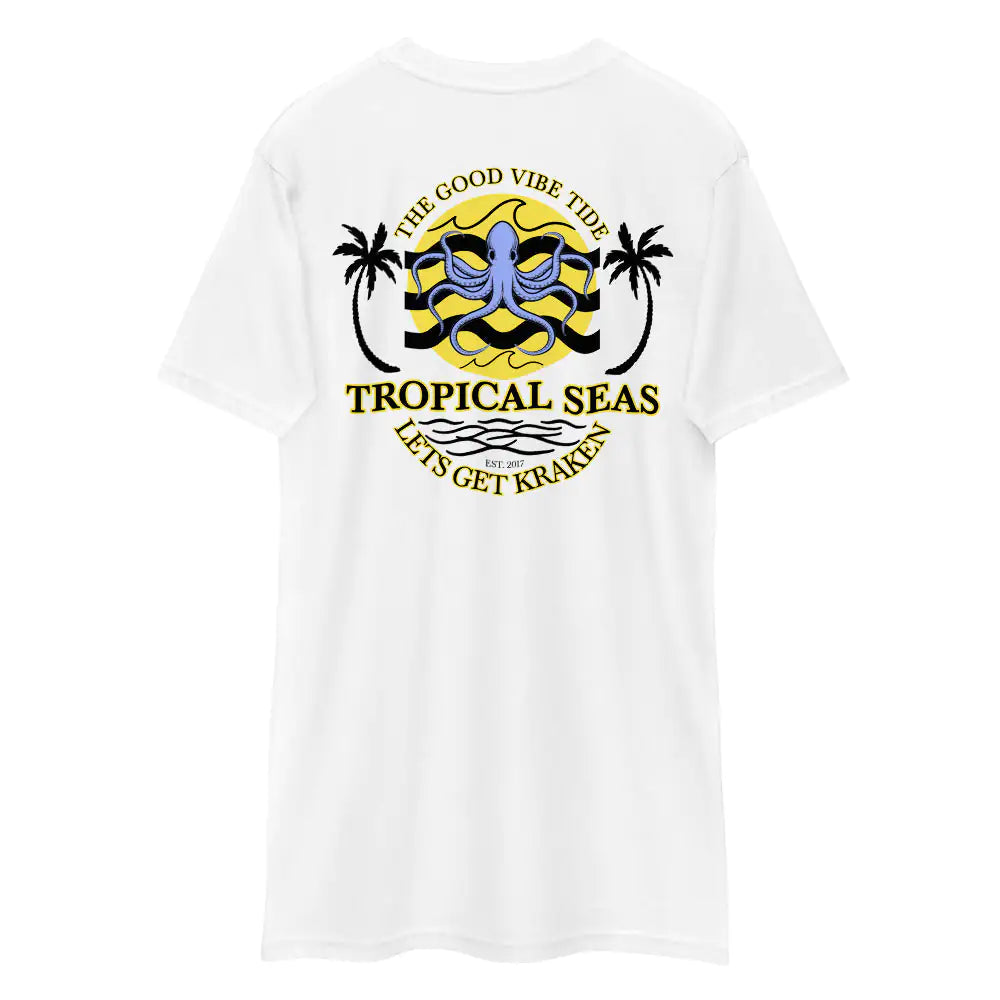 Men's Tropical Lets Get Kraken Octopus T-shirt WEM Support (www.WEM.support)