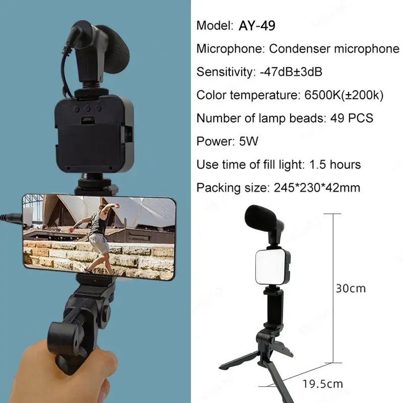 Portable Smartphone Video Kit WEM Support (www.WEM.support)