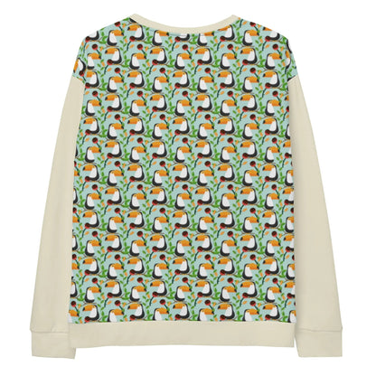 Men's Toucan Pattern Sweatshirt WEM Support (www.WEM.support)