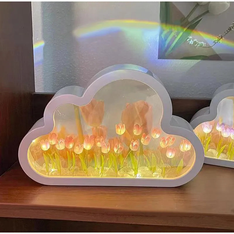 DIY Tulip Night Lamp with LED Light WEM Support (www.WEM.support)