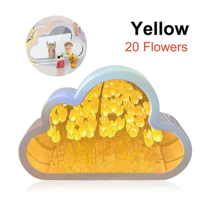 DIY Tulip Night Lamp with LED Light WEM Support (www.WEM.support)