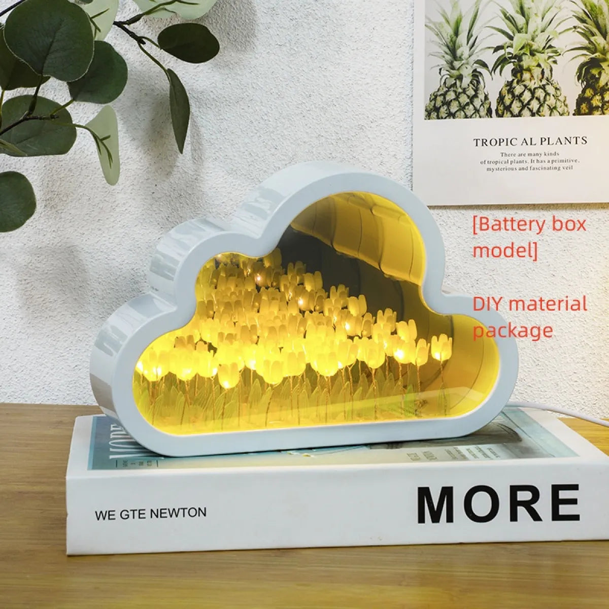 DIY Tulip Night Lamp with LED Light WEM Support (www.WEM.support)