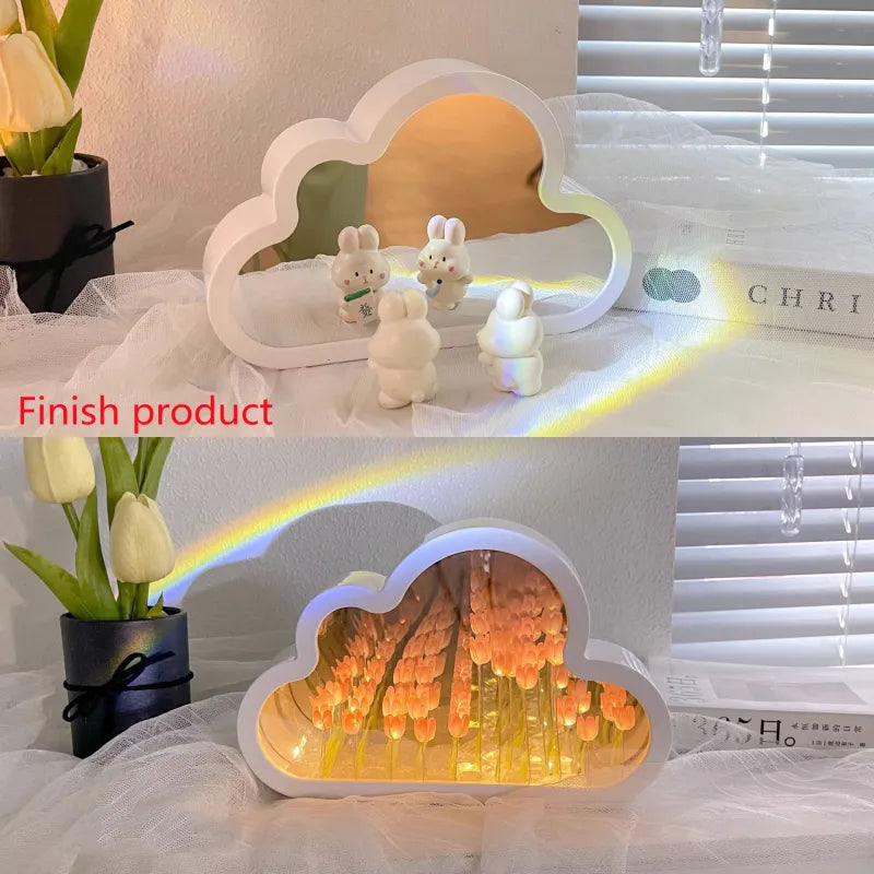 DIY Tulip Night Lamp with LED Light WEM Support (www.WEM.support)