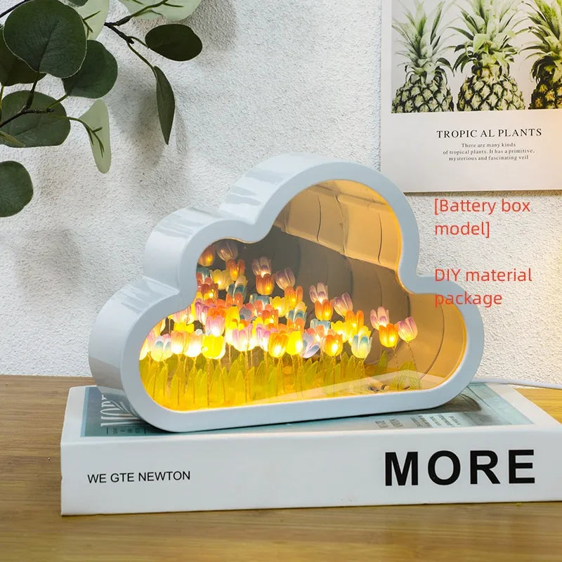 DIY Tulip Night Lamp with LED Light WEM Support (www.WEM.support)