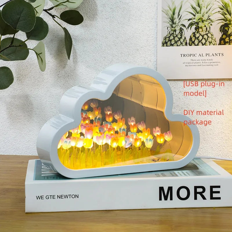 DIY Tulip Night Lamp with LED Light WEM Support (www.WEM.support)