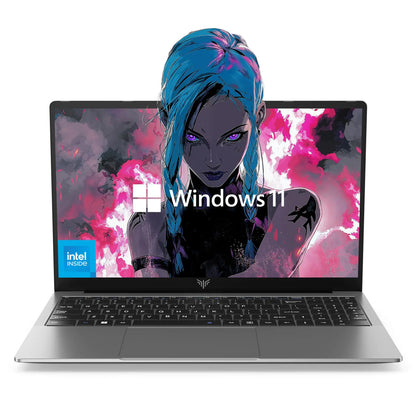 KAIGERR Laptop Computer Intel N97 Windows Laptop 15.6-inch IPS 16GB DDR4 512GB M.2 2280 SSD Traditional Laptops Numeric Keypad WiFi5 HDMI Type-C USB