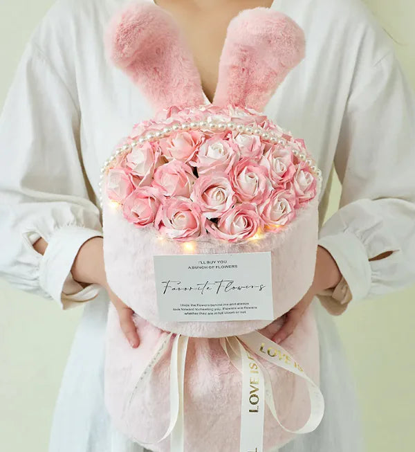 Rabbit Ears Rose Bouquet WEM Support (www.WEM.support)