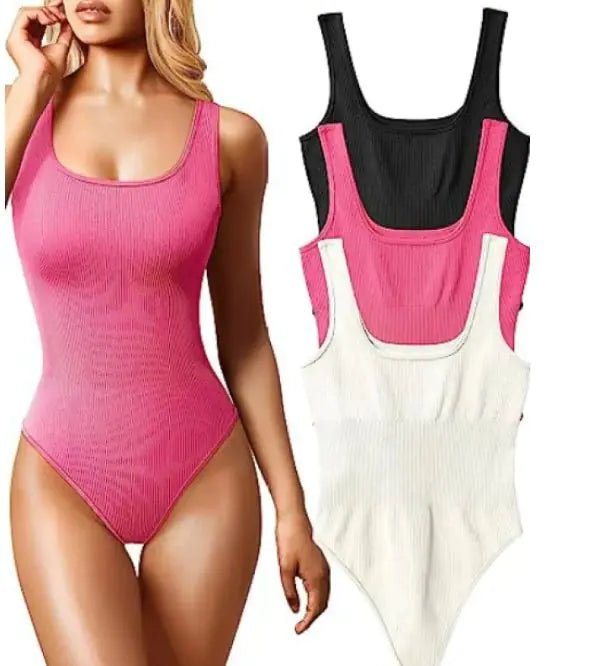 Women's Yoga Neck Sports Bodysuit - Catch Cards