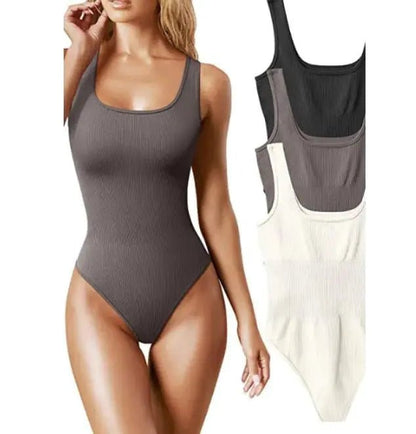 Women's Yoga Neck Sports Bodysuit - Catch Cards