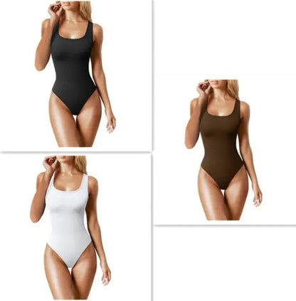 Women's Yoga Neck Sports Bodysuit - Catch Cards