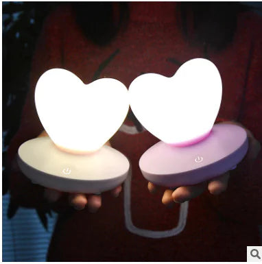 Romantic Heart-Shaped LED Night Light WEM Support (www.WEM.support)