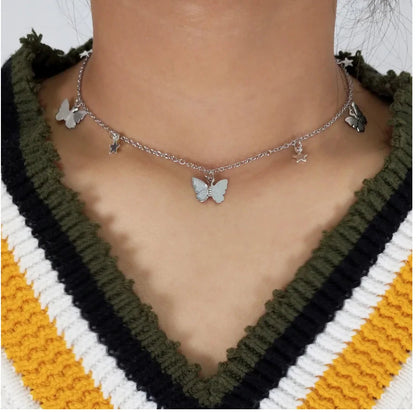 Butterfly Choker Necklace WEM Support (www.WEM.support)