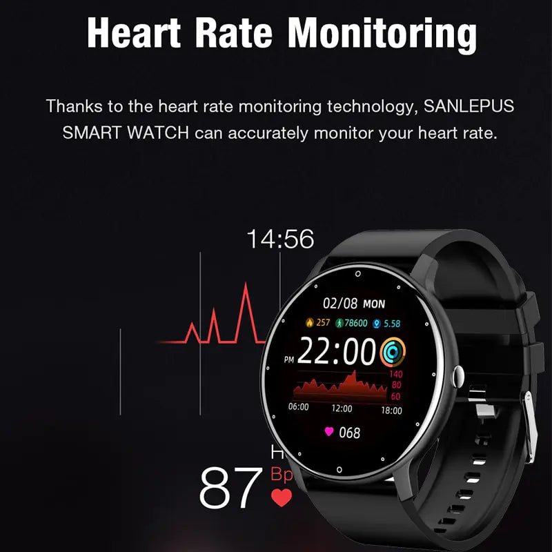 New Smart Watch Men Full Touch Screen Sport Fitness Watch WEM Support (www.WEM.support)