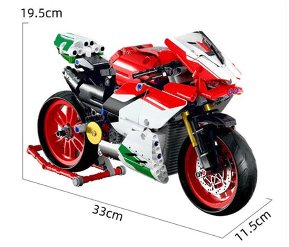 Building Blocks Motorcycle Toy WEM Support (www.WEM.support)