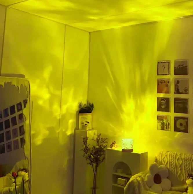 Crystal Lamp Water Ripple Projector Night Light WEM Support (www.WEM.support)