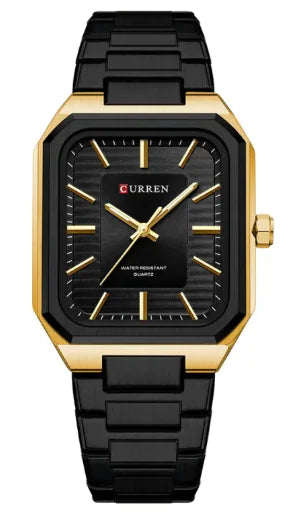 Men's Steel Band Square Quartz Watch WEM Support (www.WEM.support)