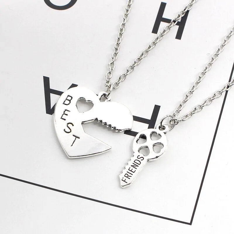 Star Moon Best Friend Pendant Necklace Set WEM Support (www.WEM.support)