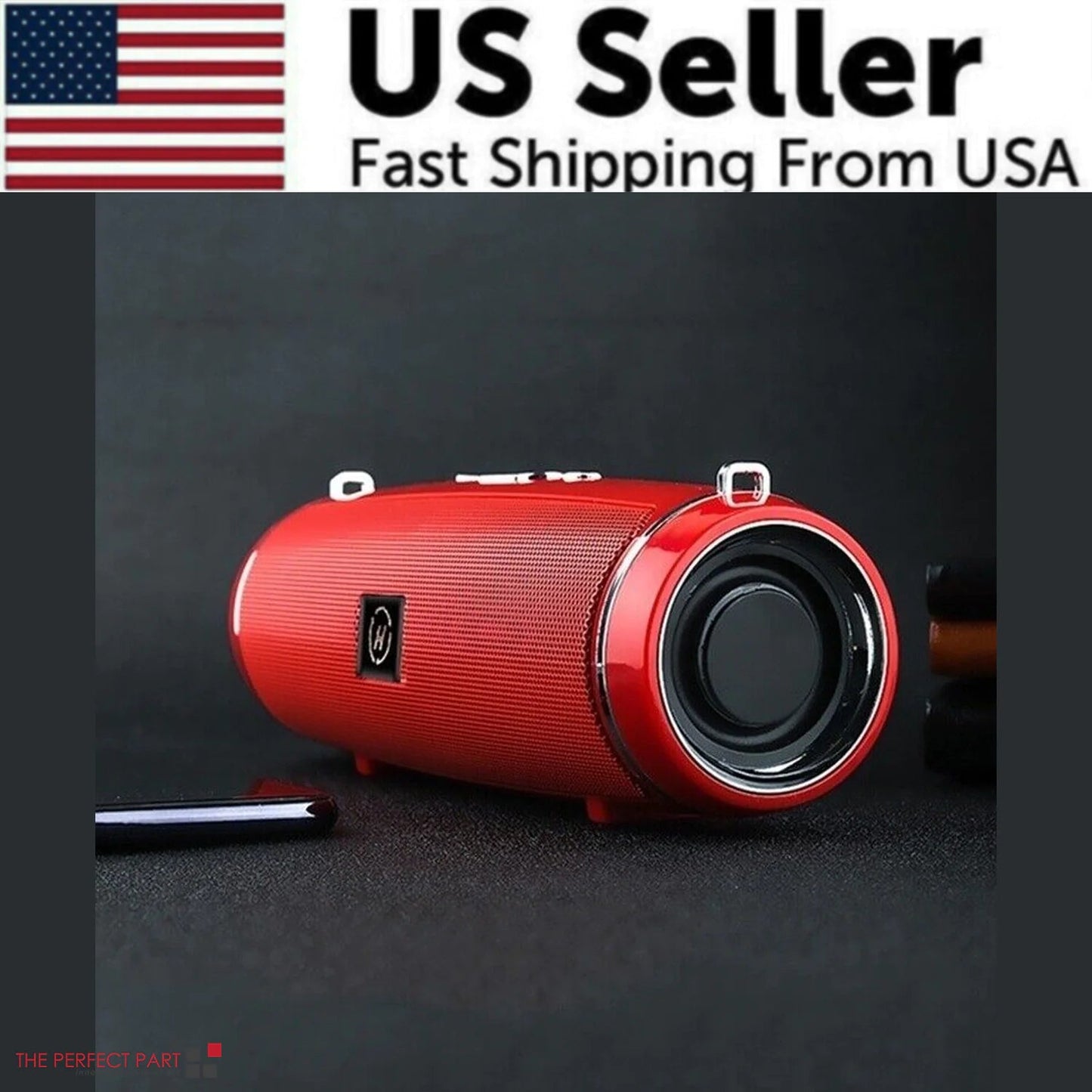 Bluetooth 5.1 Speaker Wireless Waterproof Outdoor Stereo LOUD Bass USB/TF Strap WEM Support (www.WEM.support)