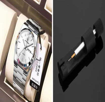 SlimLine Waterproof Quartz Watch WEM Support (www.WEM.support)