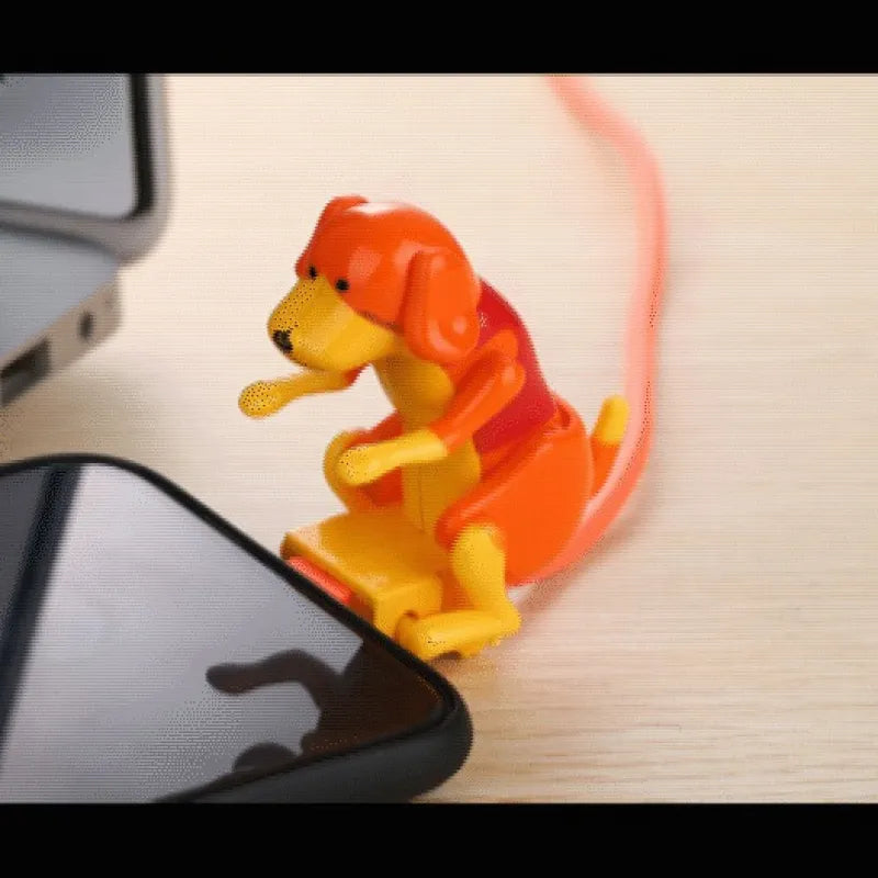 Cartoon Rogue Dog And Puppy Charger Cover