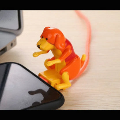 Cartoon Rogue Dog And Puppy Charger Cover