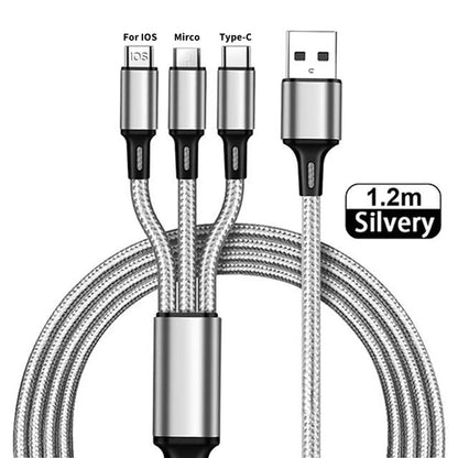 3 In 1 Fast Charging Cable Cord WEM Support (www.WEM.support)