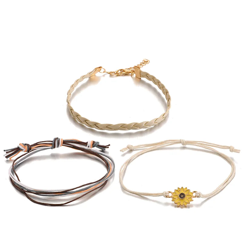 Sunflower Anklet - You are my Sunshine WEM Support (www.WEM.support)