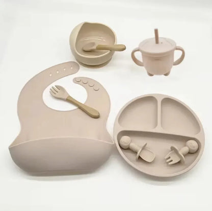 Conjunto de Talheres de Silicone para Alimentação de Bebês